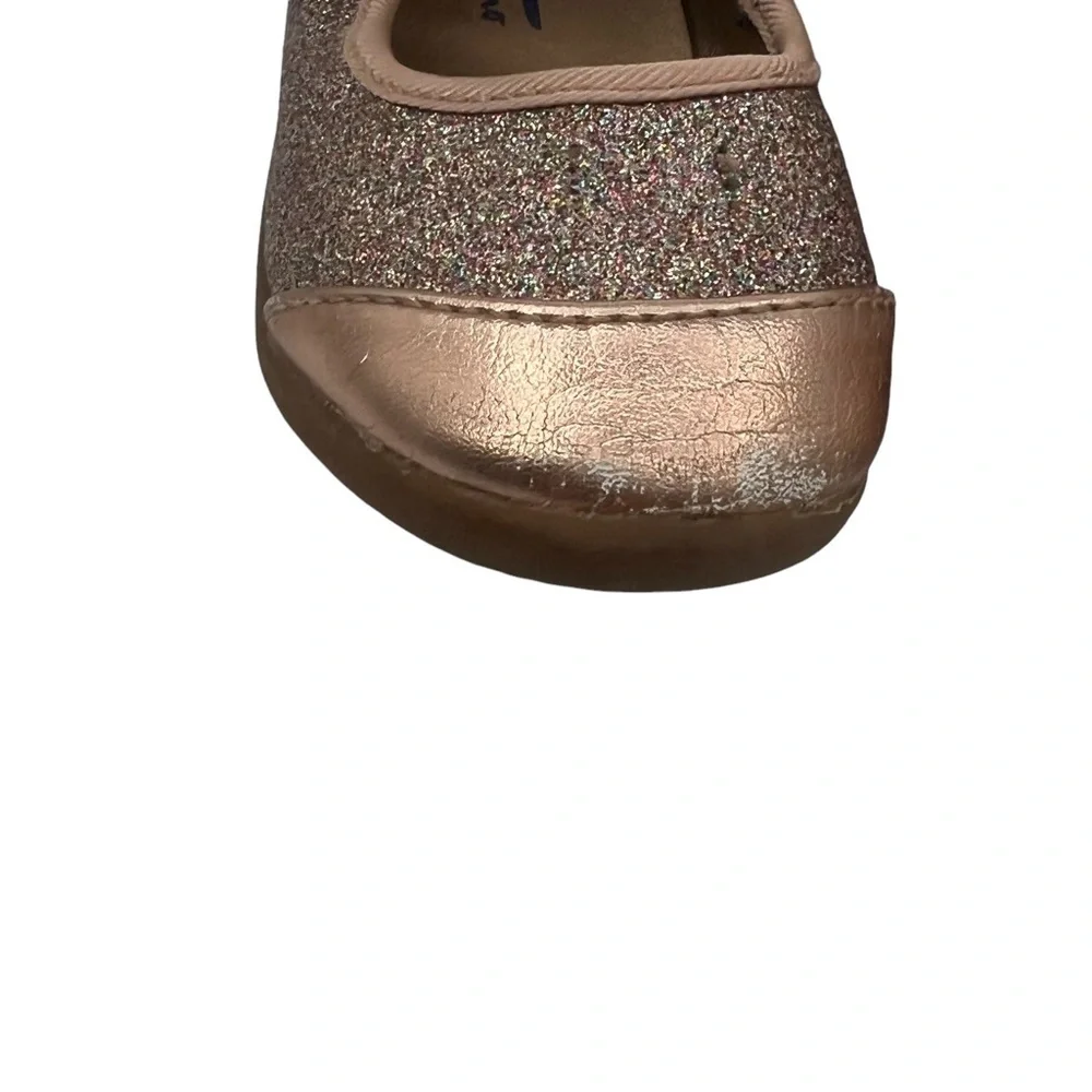 Naturino Express Rose Gold Glitter Luciana Mary Janes Size 6 Toddler Girl’s